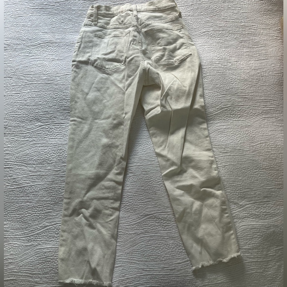 Madewell High-Rise Slim Boyjean in Tile White - Picture 6 of 9